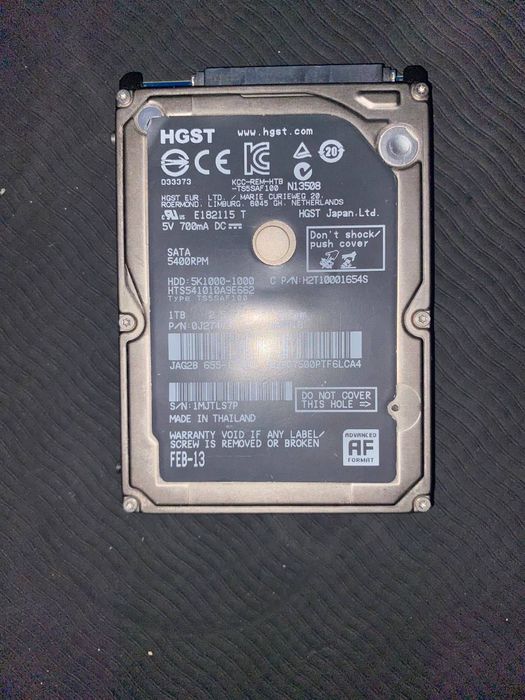 Жорсткий диск на 1 ТB - HGST 2.5 - ідеал