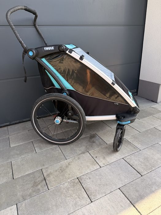 Thule Przyczepka rowerowa laweta Thule Chariot Lite pokrowiec folia