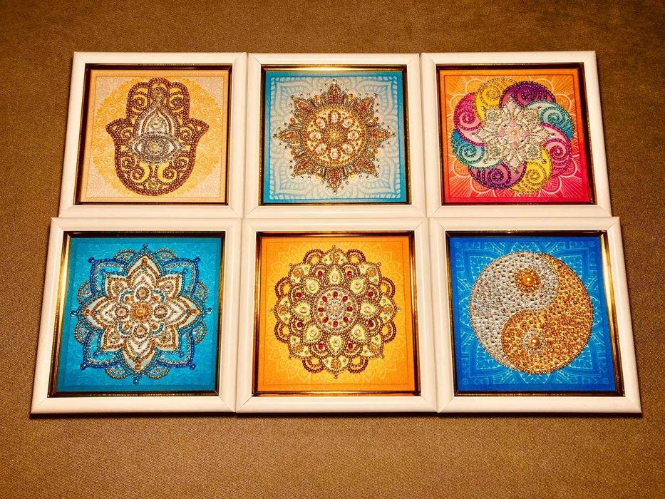 Амулети, мандала, вишиті бісером