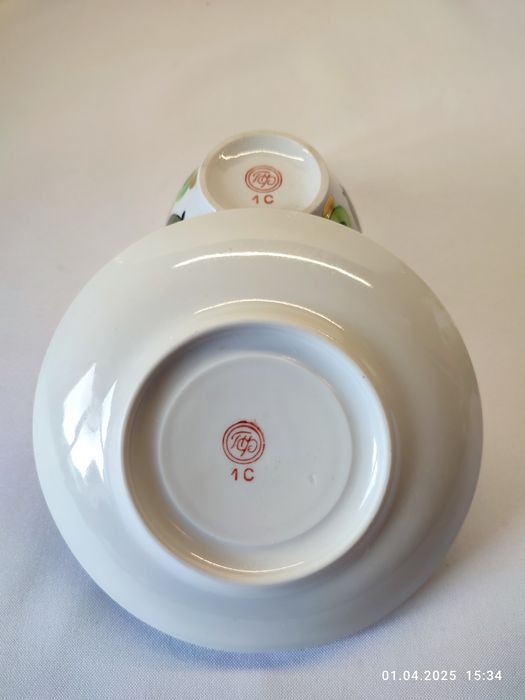 Кофейный сервиз Полонное, чайный сервиз "Июльский" ПФЗ. СССР винтаж.