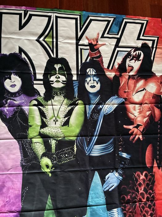 KISS Банер тканевий флаг 3-D постер