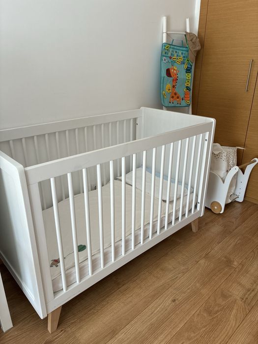 Berço vintage 125x66x84