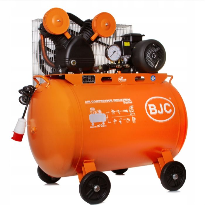 Kompresor olejowy 270L BJC sprężarka / tłok 2 x 90 / 400V / UDT / 200L