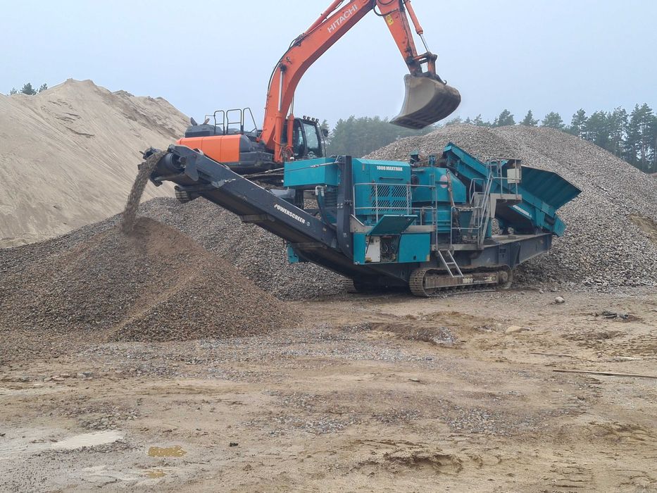 Kruszarka ,Usługi Kruszarką Szczękową,Stożkową  Gruz,Kamień.Rozbiórki.