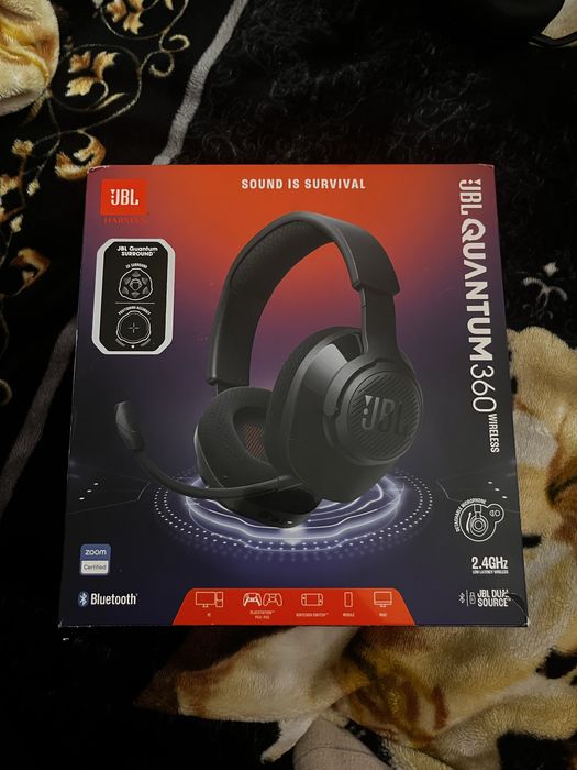 Навушники JBL Quantum 360 Wireless Black (JBLQTUM360BLK)