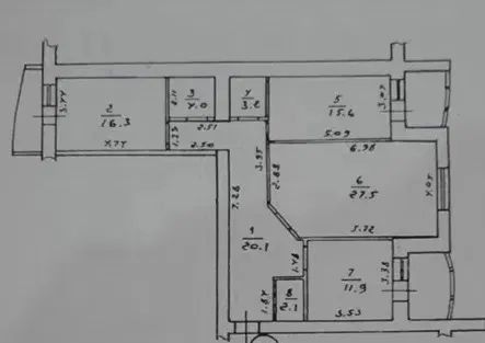 Аренда 3 ком квартира в ЖК Исток 6 Фонтана Балкон Фонтанская дорога Парк Код911
