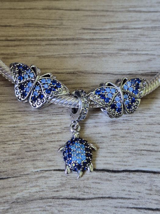 Zestaw 3 charms do bransoletek Pandora S925