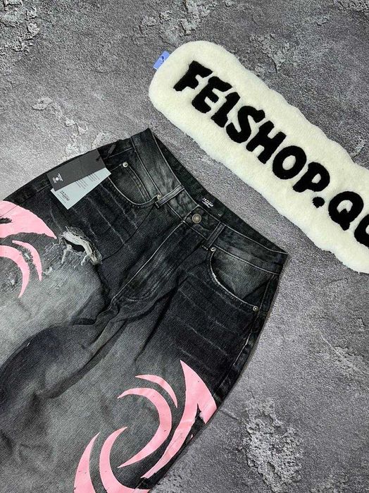 Джинси джейдед лондон чорні з рожевим. Jaded London jeans black/pink