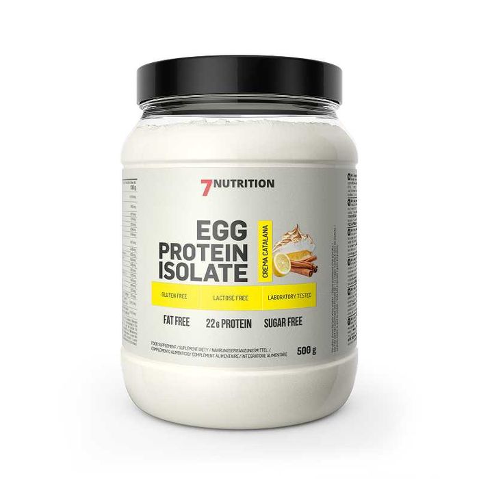 7Nutrition Izolat Białka JAJ GRATIS Shaker Białko Bez Cukru Laktozy Glutenu