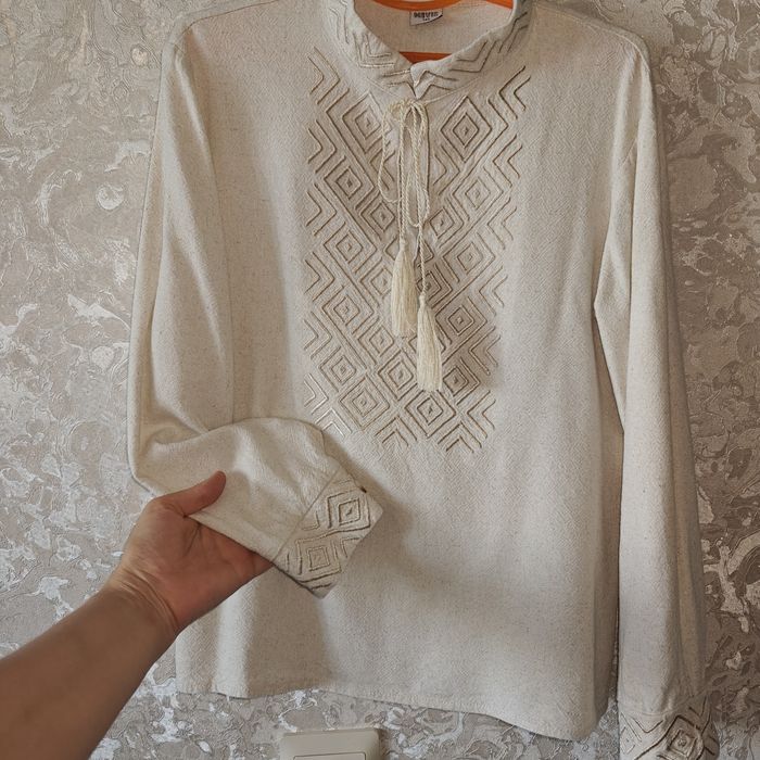 Вишиванка льон Mevis 140 зріст
