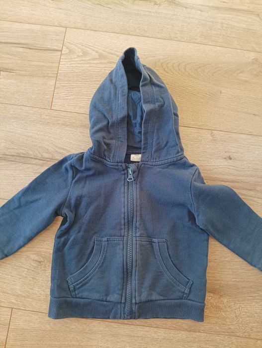 F&F granatowa bluza z kapturem 80 86