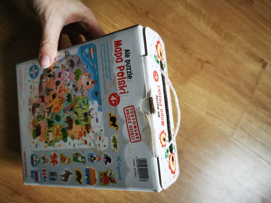 Puzzle Czu Czu Mapa Polski 4+ 64 elementy