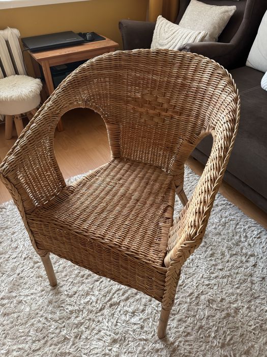 Fotel rattanowy Ikea Agen