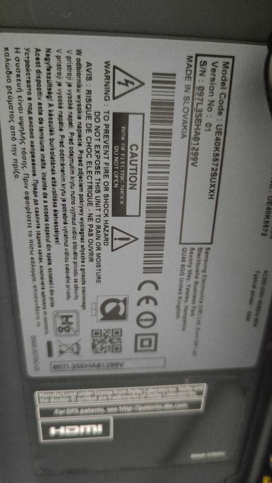 Tv Samsung 40'' DVB-T2 Tizen WiFi Bluetooth YouTube Netflix HBO Canal+ stan bdb