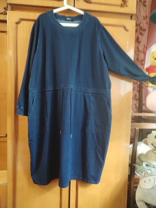 Джинсова сукня великого розміру