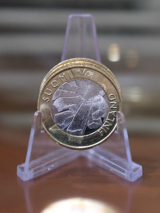 Finlândia Moeda 5€ Bimetálica- 2011- Províncias Históricas–Ostrobótnia