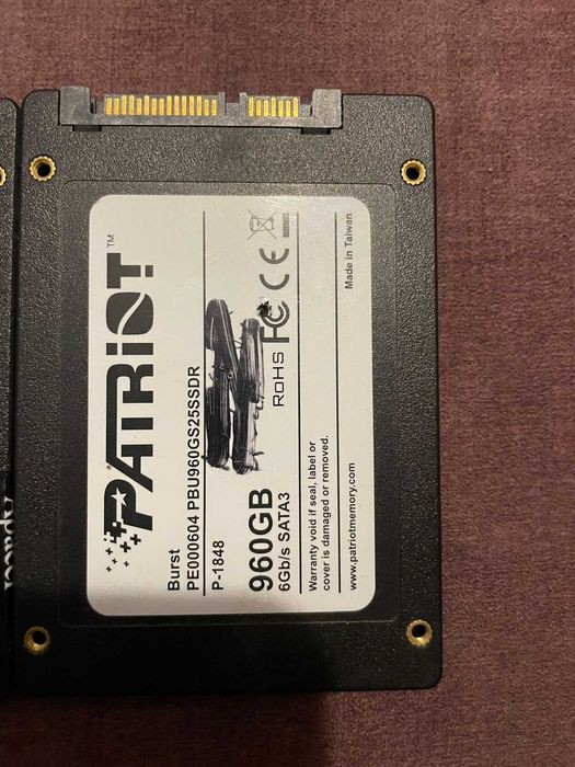 SSD SATA 3 розмір "2.5" NVMe m2 2280 і m2 sata 2280 обєми 1TB 1000GB