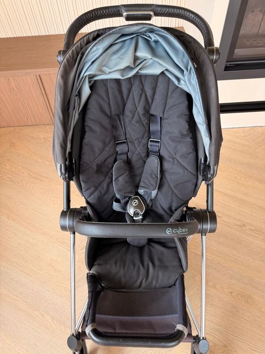 Wózek Cybex Mios 2.0 Chrome + Deep Black + śpiworek