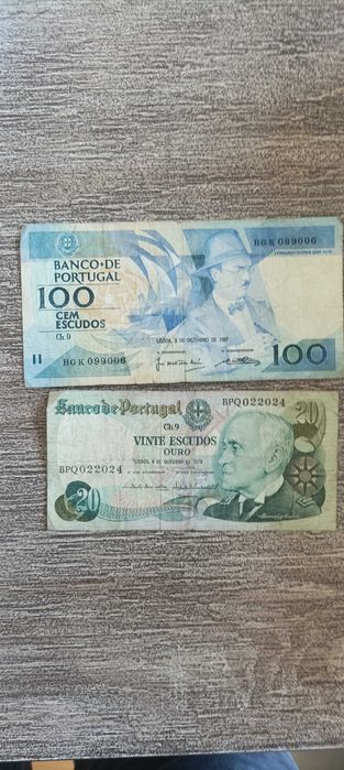 Notas portuguesas circuladas