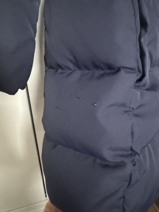 Zimowy płaszcz puchowy granat 116