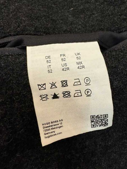 HUGO Hugo Boss C-Merel Wool size 52 L płaszcz męski wełna dziewicza