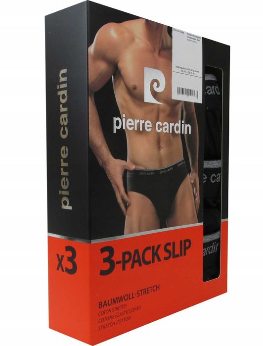 Pierre Cardin Majtki Slipy czarny rozmiar M