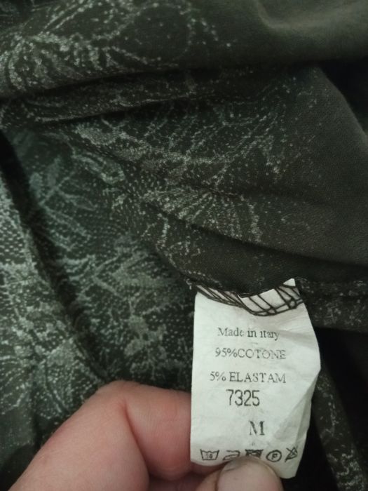 Elegancka XL bluzka koszulowa damska brązowa bawełniana