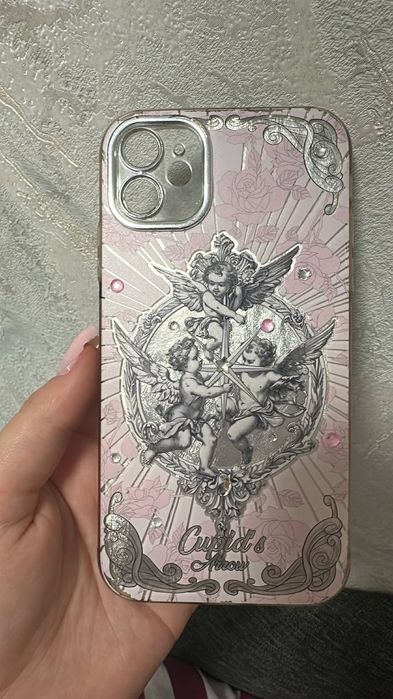 Чехли  для iPhone 11,14 про макс с ангелами,стразами,епоксидной смолой