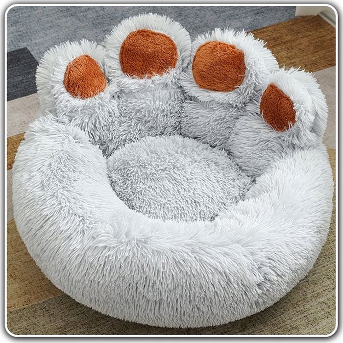 Legowisko Dla Psa Kota Miękkie Posłanie Wodoodporne Poduszka Shaggy