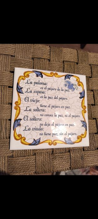 Conjunto Azulejo falante espanhol