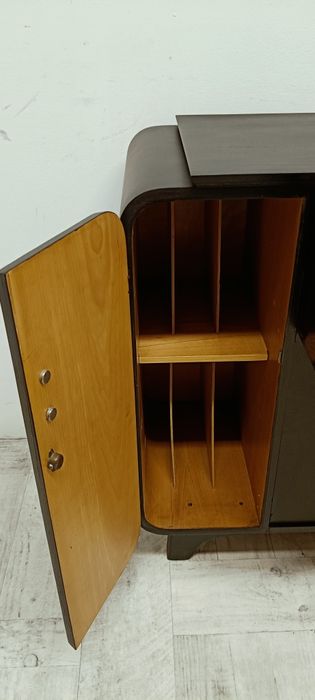 szafka gramofon adapter Halabala Czechoslowacja lata 60-te design