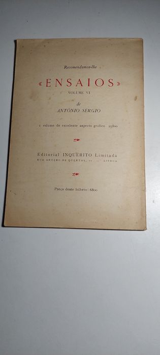 Alocução aos Socialistas - António Sérgio (1947)