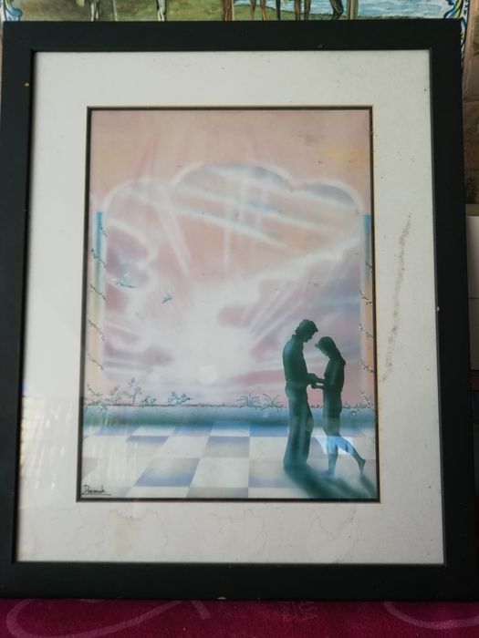 Quadro Simples Pintado Há Mão