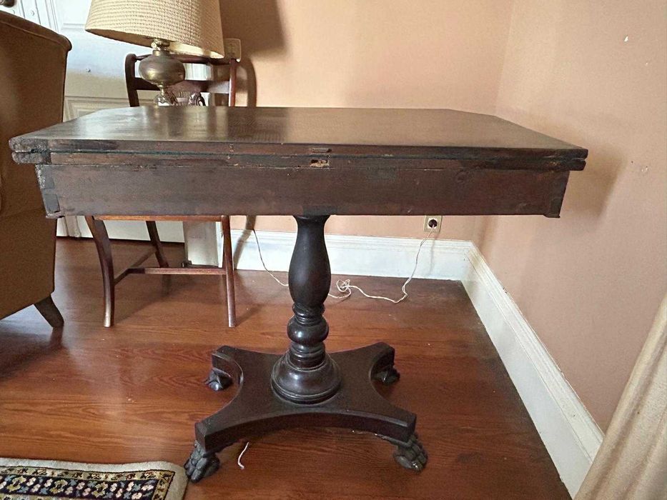 Mesa de jogos/Mesa de cartas com tampo basculante (1890 - 1920)