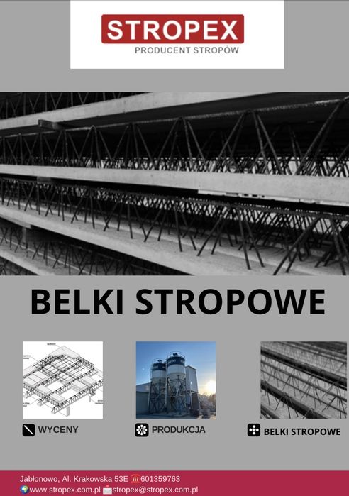 Belka stropowa 4,2 Teriva, stropy Teriva