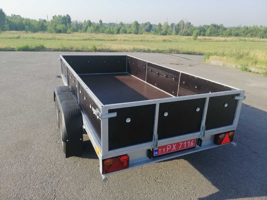 Оцинкованный двухосный легковой прицеп для авто, Рассрочка без%