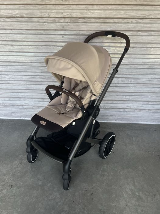 Оновлена версія дитячої коляски Cybex Balios S Lux 2025 року 2в1 в кольорі Almond Beige