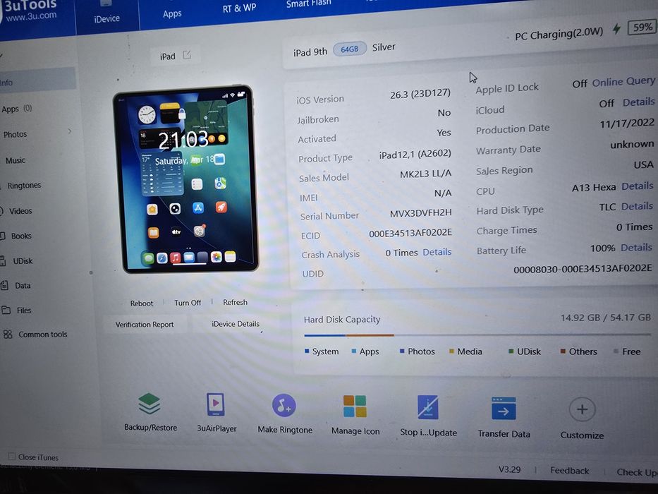 Iphone ipad 9 64GB