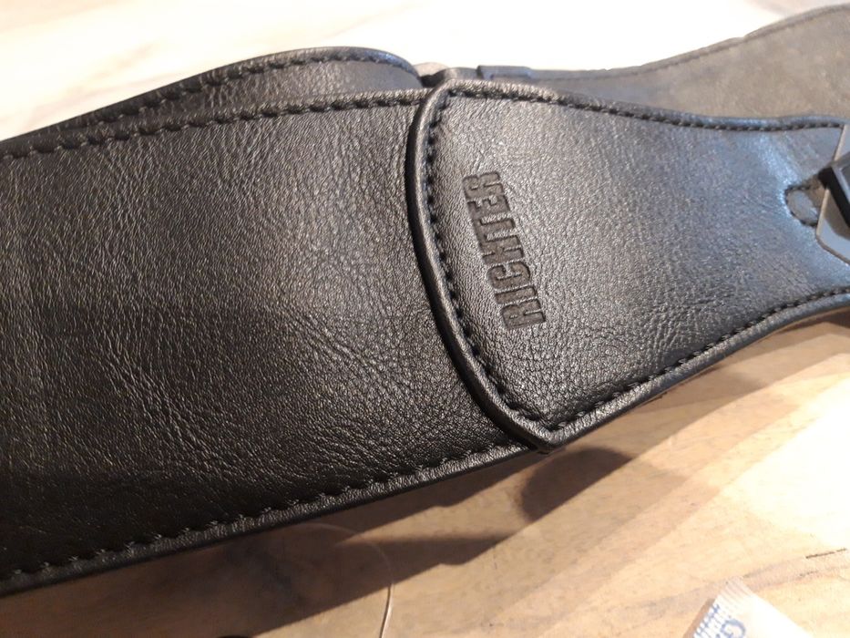 Pas pasek gitary akustycznej elektrycznej basowej skórzany Richter