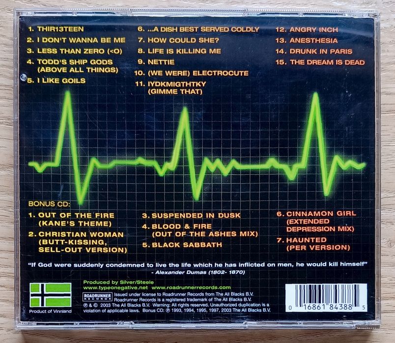 Type O Negative - Life Is Killing Me 2xCD Limited Edition