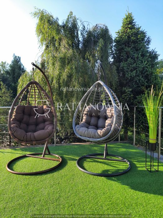 Fotel Wiszący Ogrodowy Bujany Huśtawka Bujak Stożek XXL WYPRZEDAŻ -20%