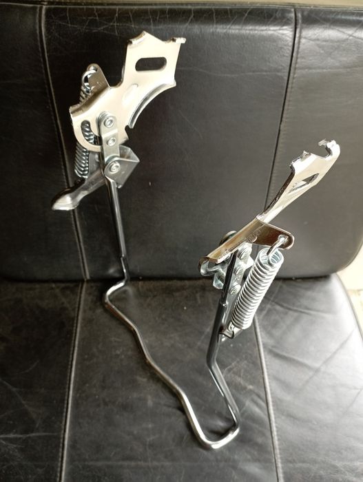 Descanso central para bicicleta