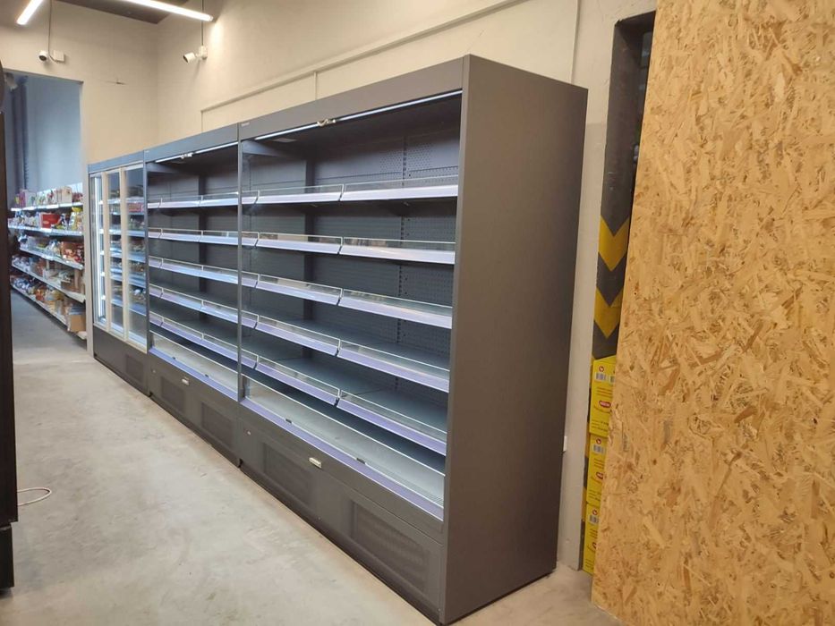 Торгові стелажі. Магазин під ключ. Холодильне обладнання. Вітрини