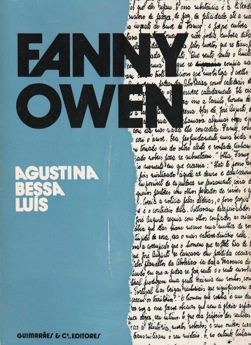 2ª Edição na Guimarães Editores de Fanny Owen - Agustina Bessa-Luís [Portes Grátis]