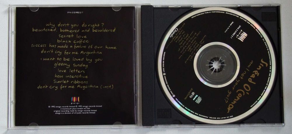 Sinéad O'Connor – Am I Not Your Girl?, CD