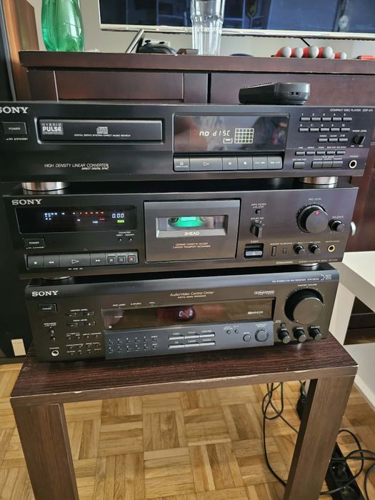 Zestaw SONY cd magnetofon i amplituner