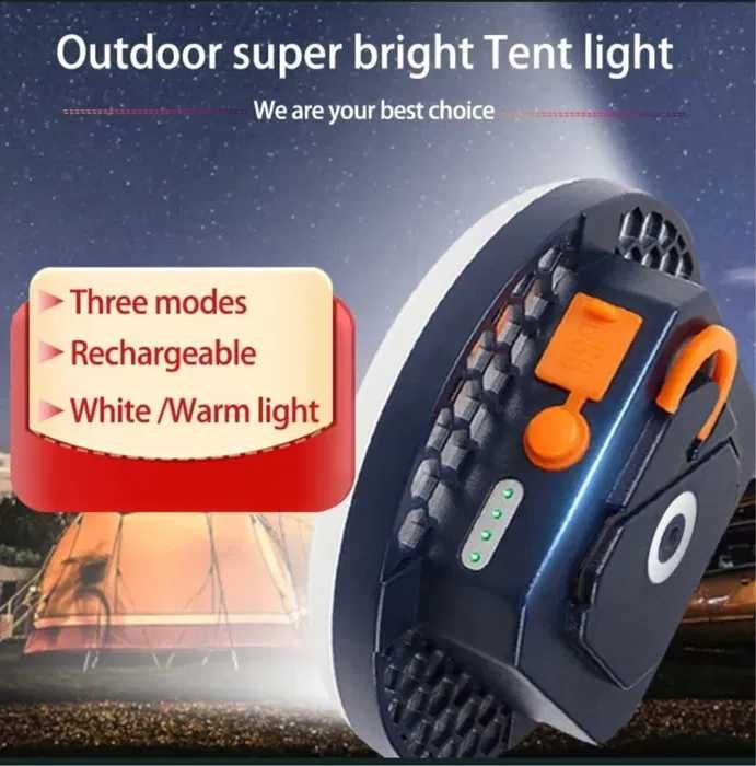 Mos 13 Ліхтар, Лампа - Павербанк Акумуляторна USB LED 15W Біле Світло