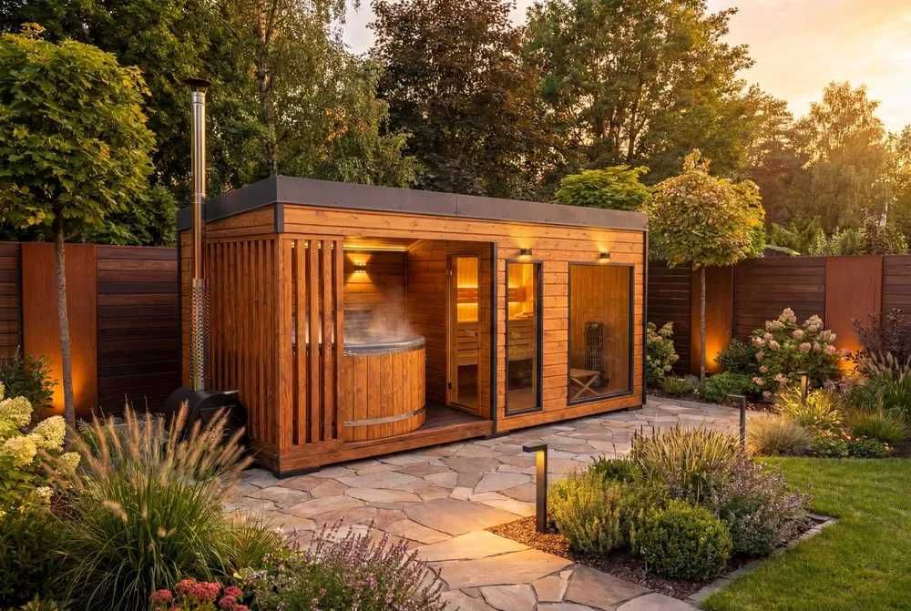 Nowoczesna Strefa SPA 2026 | Sauna + Balia z hydromasażem | BEZPOŚREDNI PRODUCENT