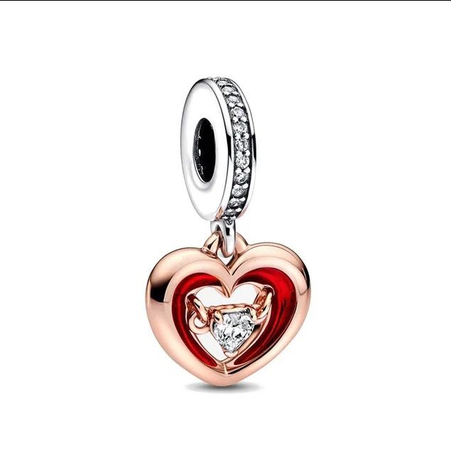 Nowy charms serce serduszko walentynki