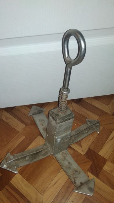 Якорь для лодки: стальной, чугунный адмиралтейский